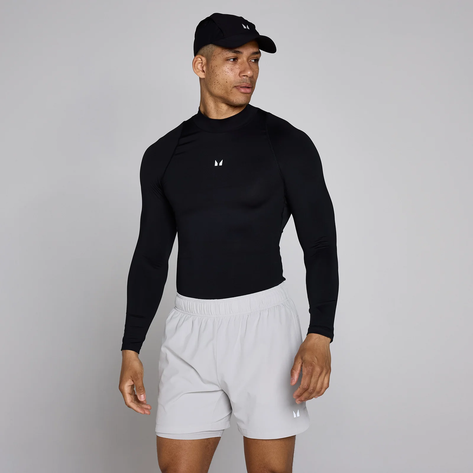 Baselayer de Gola Alta e Manga Comprida MP Training para Homem - Preto - M Imagem 1