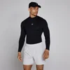 Baselayer de Gola Alta e Manga Comprida MP Training para Homem - Preto
