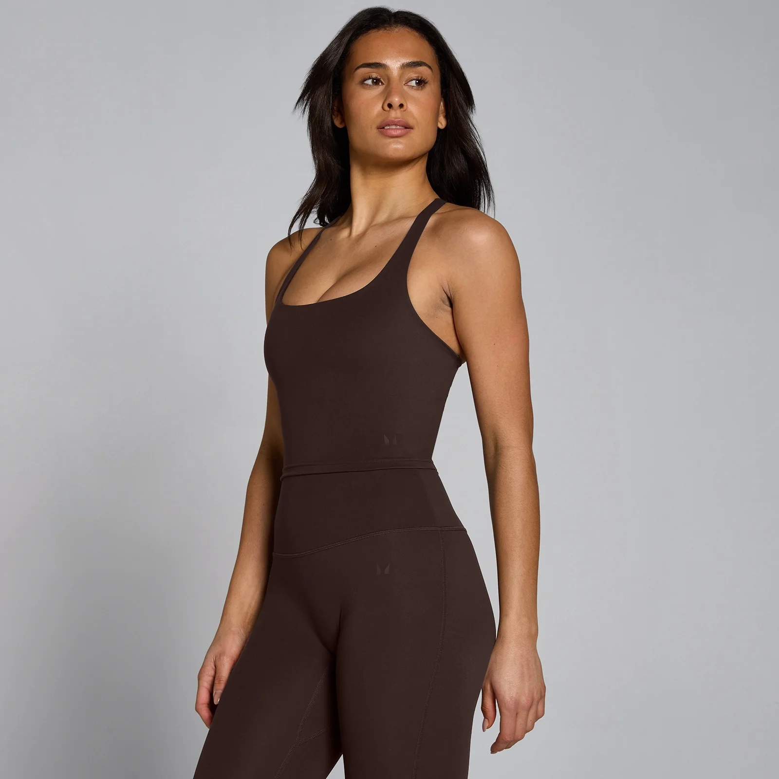 Top Feminino MP Tempo Strappy Racerback - Cacau - XS Imagem 1