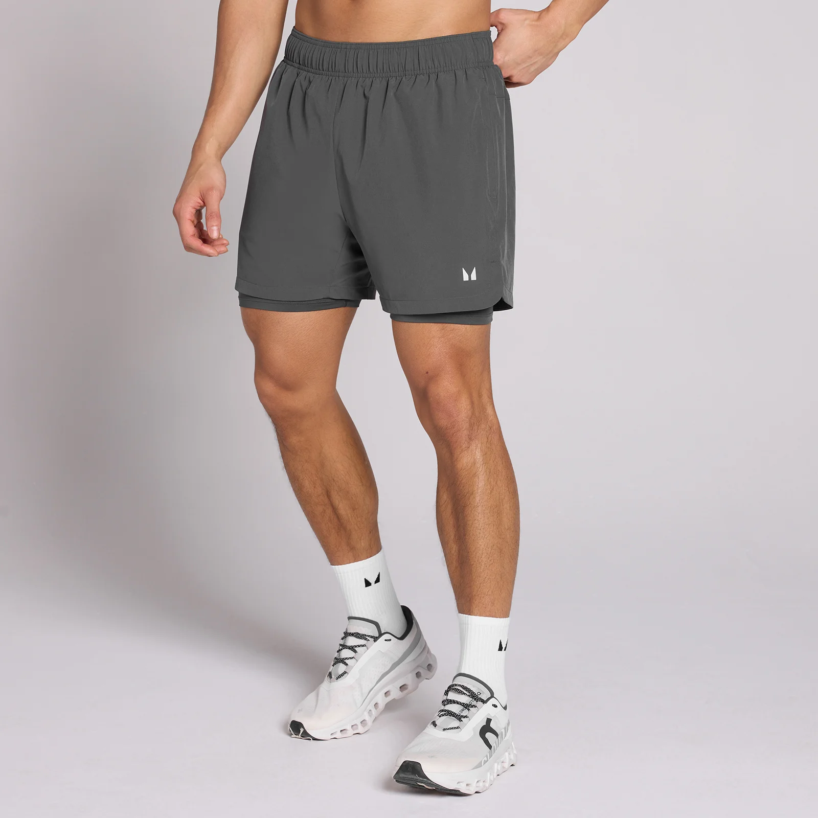 MP Men's 5" 2-in-1 Training Shorts - Dark Grey - M Imagem 1