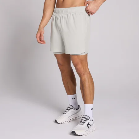 Calções de Treino Masculinos 2 em 1 de 13 cm MP - Cromado