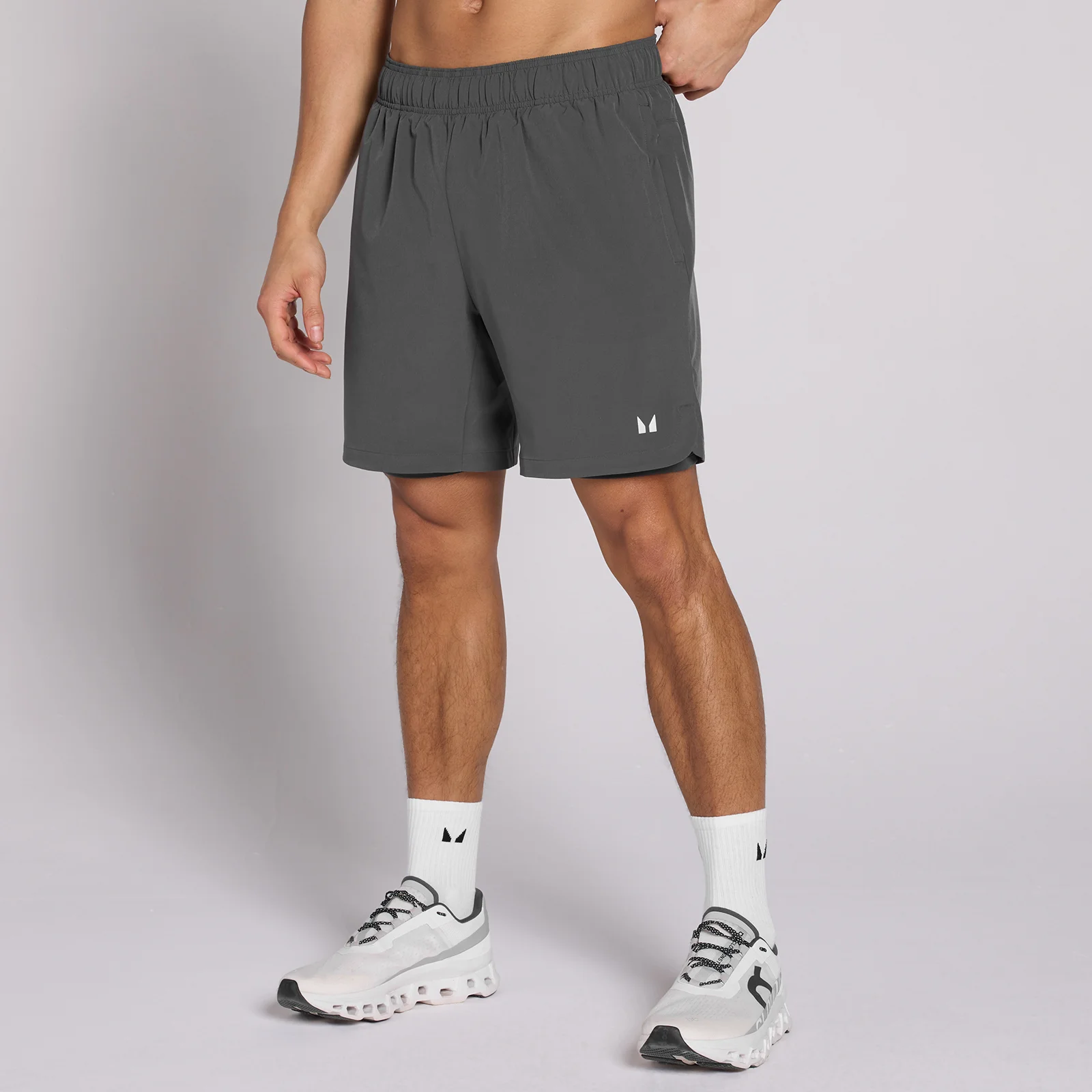 MP Men's 7" 2-in-1 Training Shorts - Dark Grey - L Imagem 1