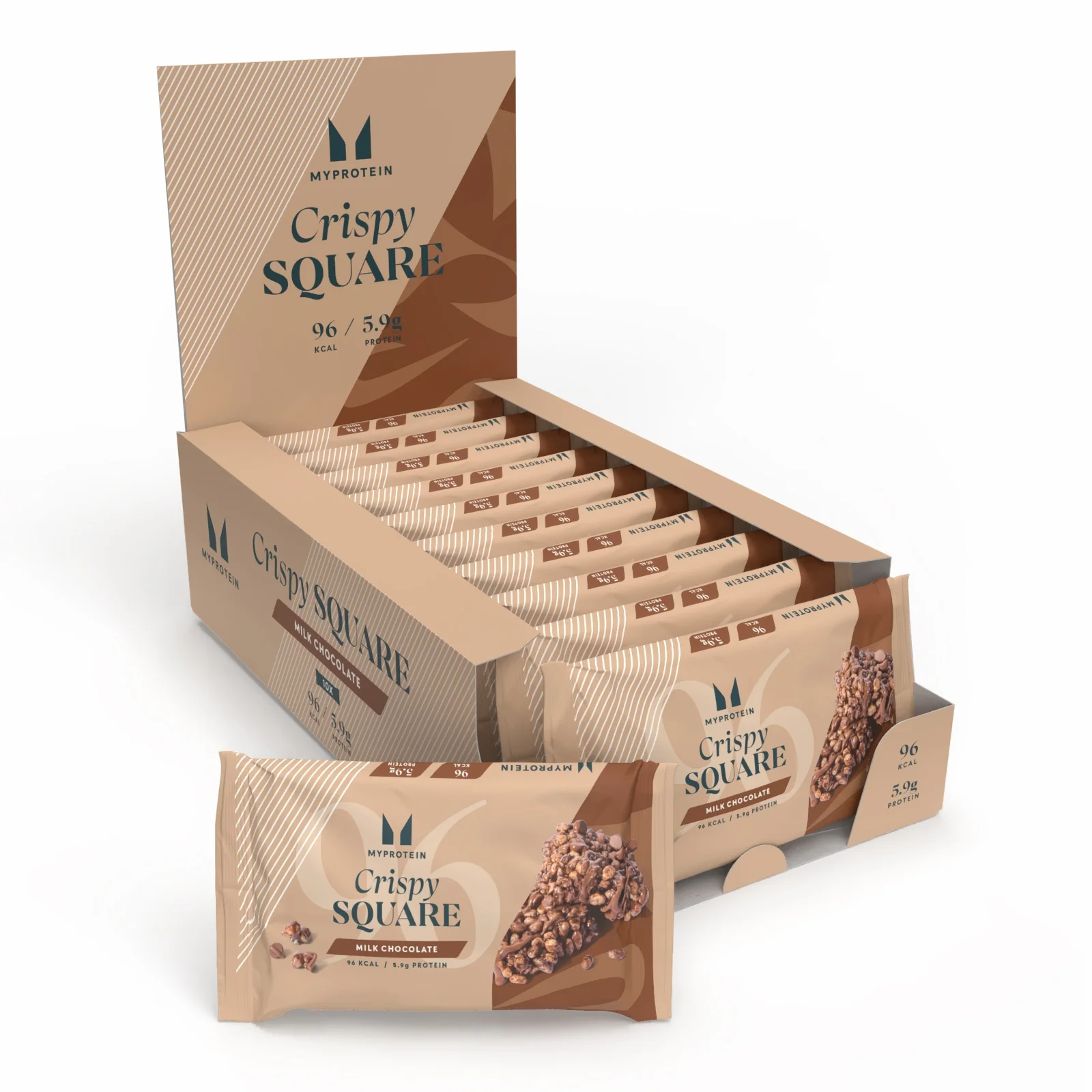 Quadrado crocante - 10Bars - Chocolate Imagem 1