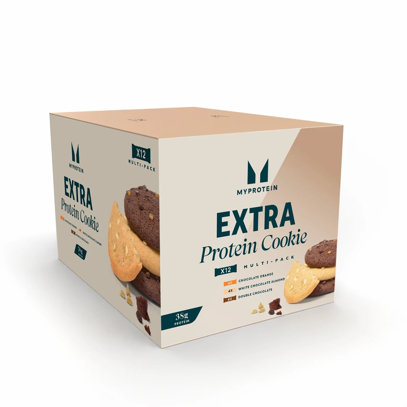 Myprotein Extra Protein Cookie, Variety Box | 12 Cookies - 12cookies - Chocolate, Variety Imagem 1