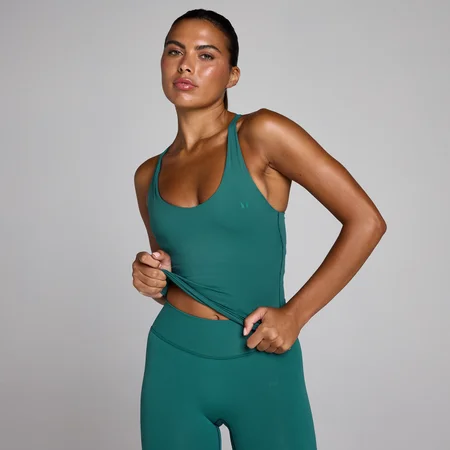 Camisola de Alças MP Tempo Twist Back para Mulher - Verde-azulado Rico