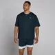 T-Shirt Mesh Oversize Hybrid MP Homem - Azul Desbotado