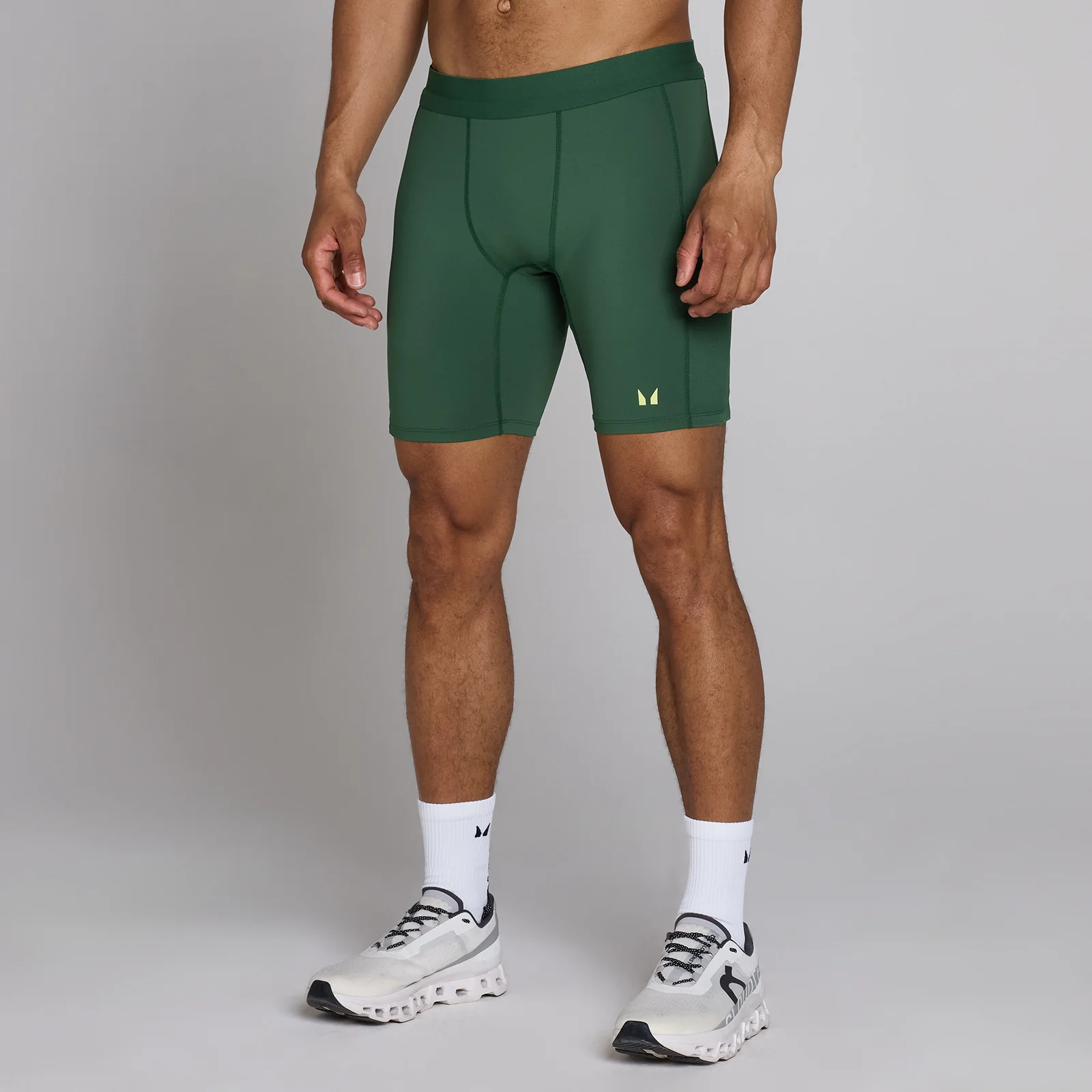 Calças Justas Curtas Hybrid com Bolso MP Homem - Verde Racing - XS Imagem 1