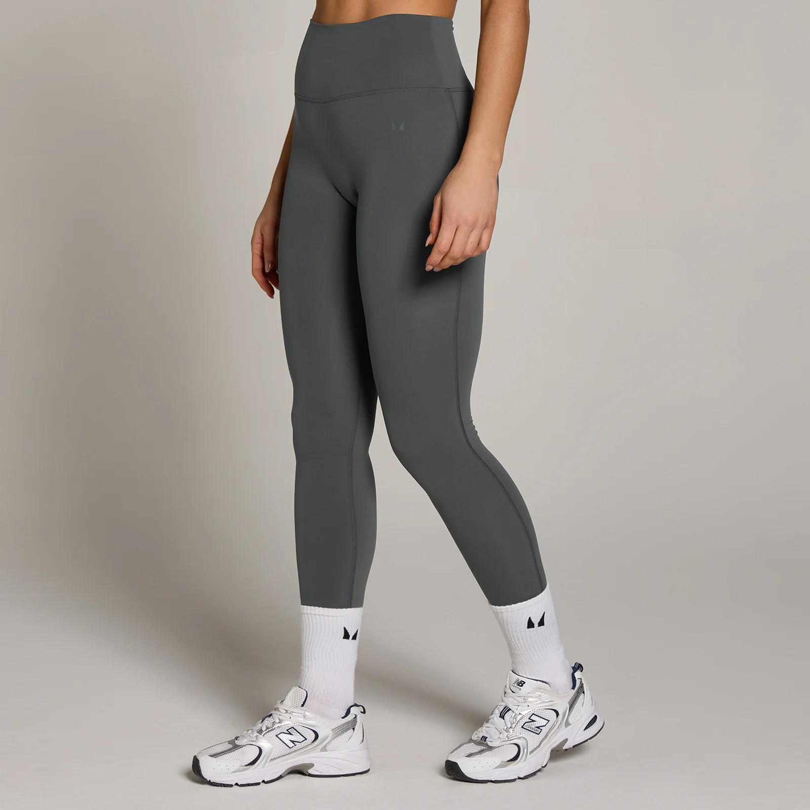 Leggings Femininas MP Tempo de Cintura Subida - Cinzento Escuro - S Imagem 1