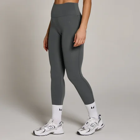 Leggings Femininas MP Tempo de Cintura Subida - Cinzento Escuro