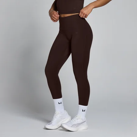 Leggings Femininas MP Tempo de Cintura Subida - Cacau