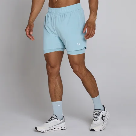 Calções de Treino MP 2 em 1 de 5" para Homem - Ice