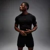T-shirt MP Hero Muscle Fit Seamless para Homem - Preto Desbotado/Vermelho Hero