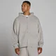Camisola com Capuz Oversized com Fecho Duplo - Cinzento Giz