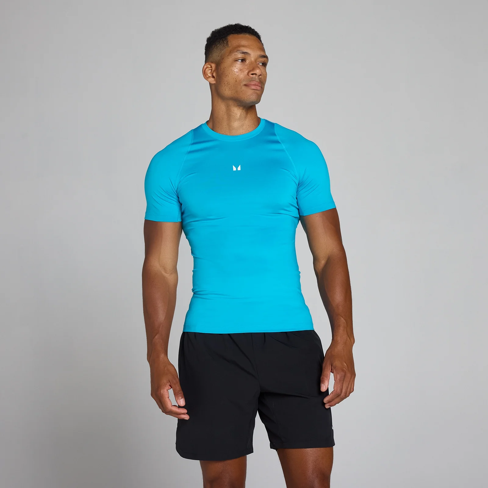 T-shirt Base Layer MP Manga Curta Homem - Azul Power - S Imagem 1