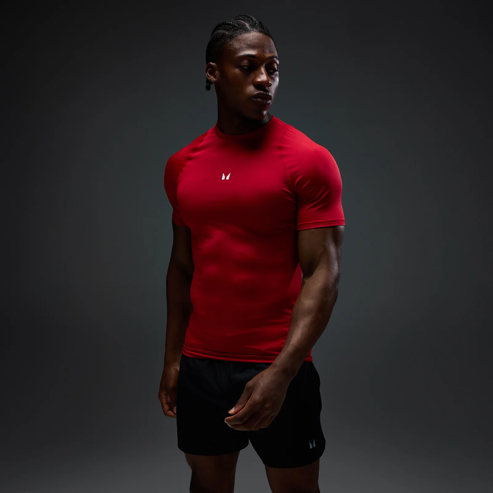 T-Shirt Baselayer de Manga Curta MP Homem - Vermelho Hero - XXL Imagem 1