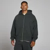 Camisola MP Oversize Loopback com Fecho Duplo e Capuz Homem - Preto Desbotado