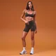 Sutiã Desportivo MP Tempo Seamless Franzido à Frente Feminino - Cacau