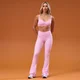 Leggings flared MP Women's Tempo Ruched Front - Rosa Cosmo