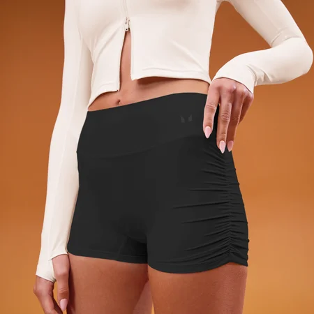 Calções Mulher MP Tempo Side Scrunch Booty - Preto