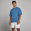 T-shirt Lavada Oversized em Algodão MP Homem - Azul Track
