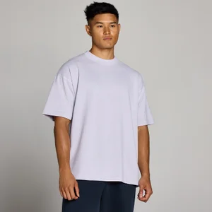 T-shirt Lavada Oversized em Algodão MP Homem - Cinzento Lilás - Size XS