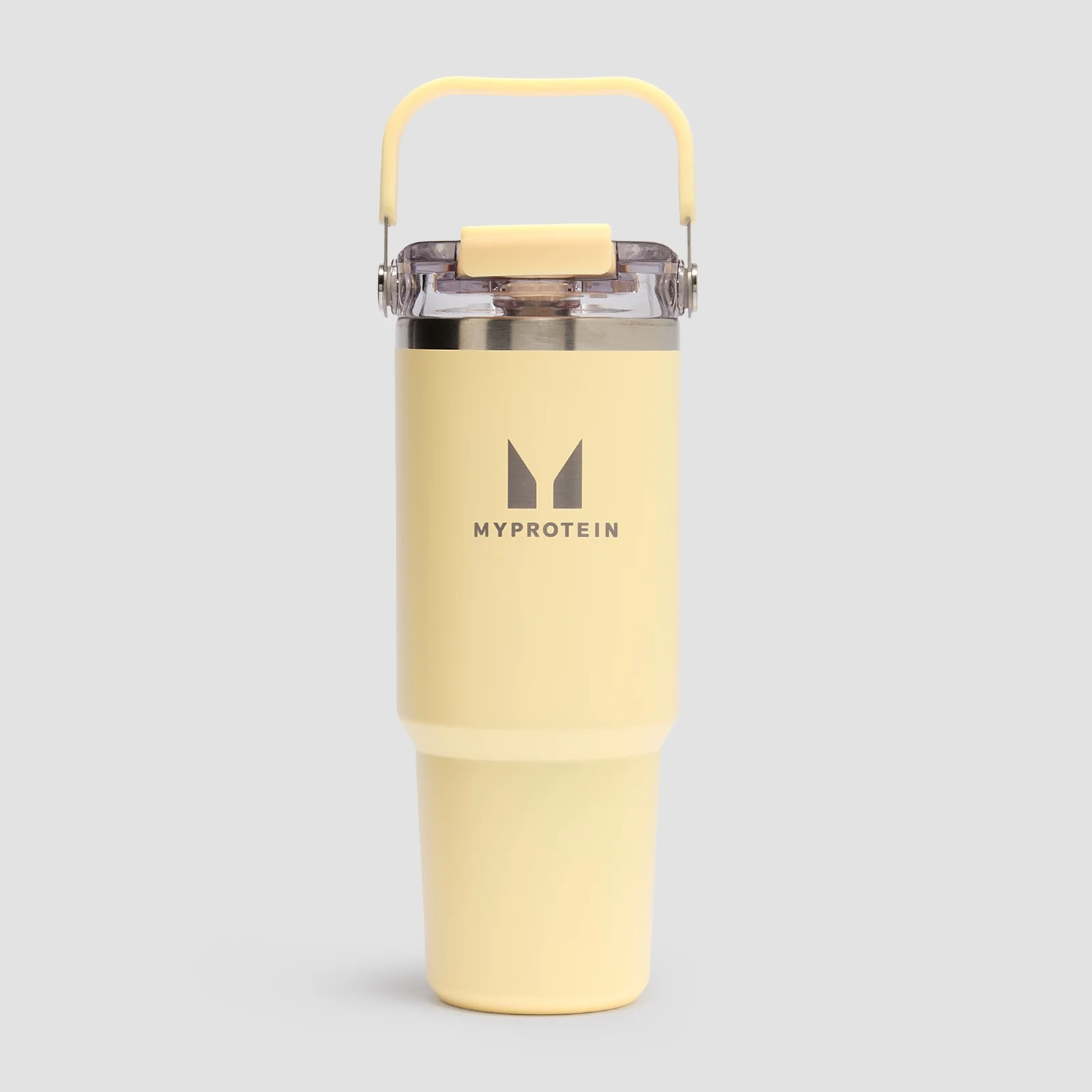 Garrafa de Palha com Pega de Metal Reciclado Myprotein 900ml - Manteiga Imagem 1