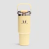 Garrafa de Palha com Pega de Metal Reciclado Myprotein 900ml - Manteiga