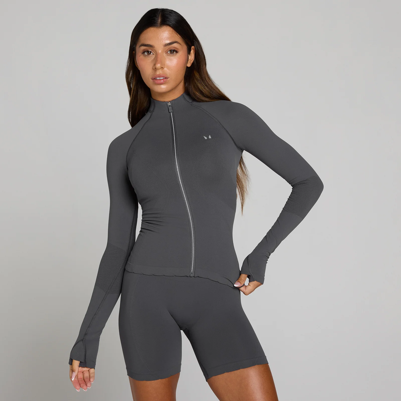 Casaco Tempo Ultra Seamless Full Zip MP Mulher - Cinzento Robusto - XS Imagem 1