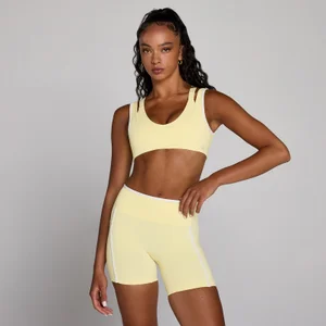Sutiã Desportivo MP Velocity de Dupla Camada com Contraste para Mulher - Creme Amanteigado - Size M