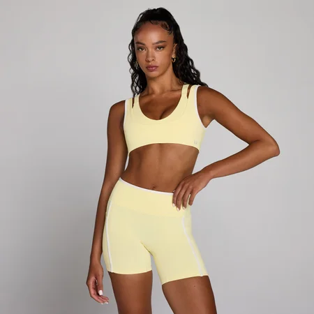 Sutiã Desportivo MP Velocity de Dupla Camada com Contraste para Mulher - Creme Amanteigado