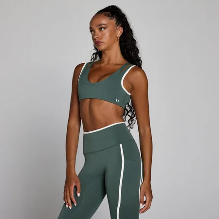 Sutiã Desportivo MP Velocity de Dupla Camada com Contraste para Mulher - Verde Nublado