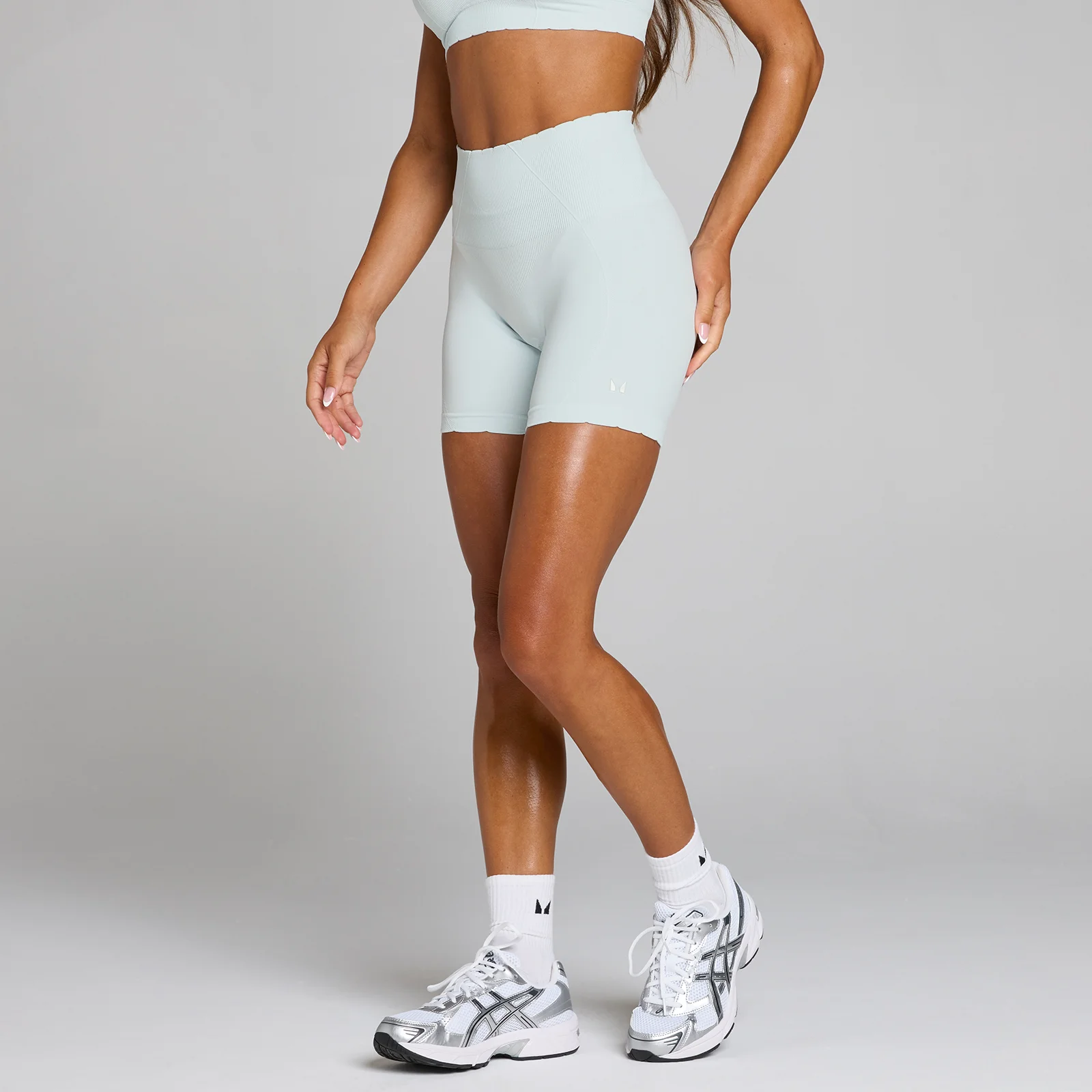 Calções de Ciclismo Sem Costuras Tempo Ultra MP Mulher - Azul Aura - XS Imagem 1