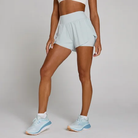 Calções de Corrida Pregas Tempo Ultra MP Mulher - Azul Aura
