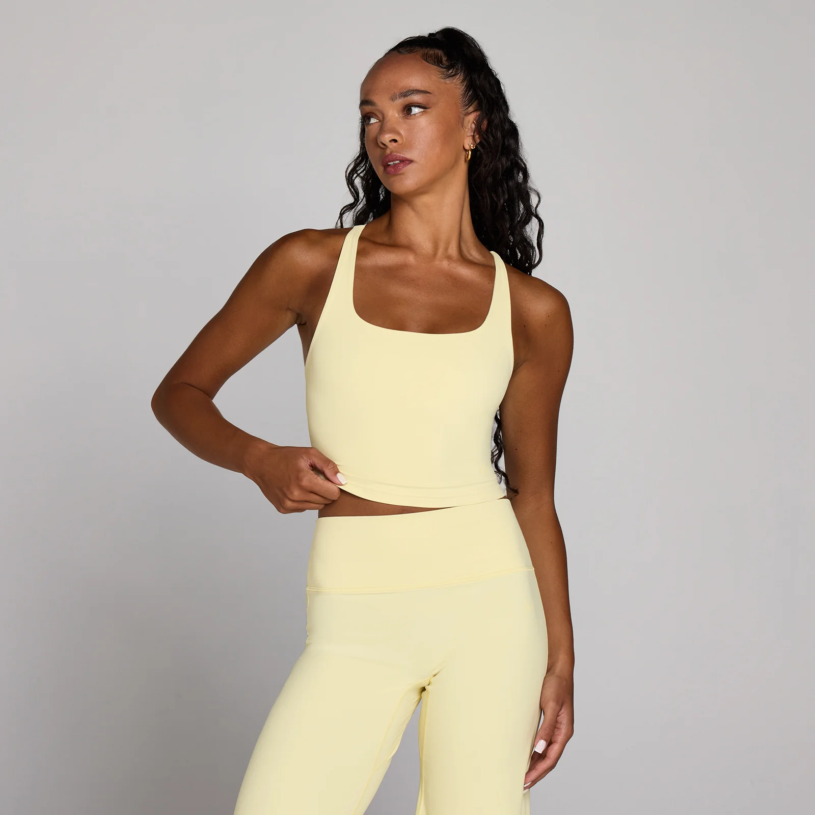 Camisola de Alças MP Women's Tempo com Costas Entrelaçadas - Creme Manteiga - XL Imagem 1