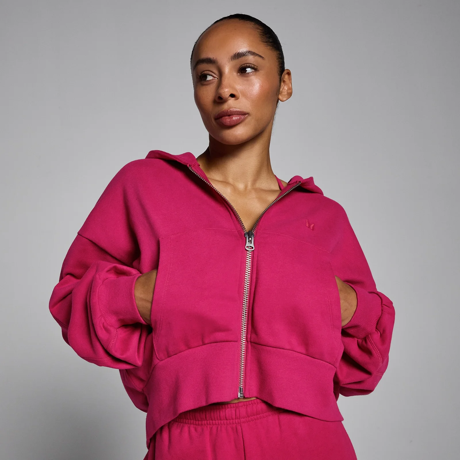Camisola com Capuz e Fecho MP Lifestyle para Mulher - Baga Intensa - XS Imagem 1