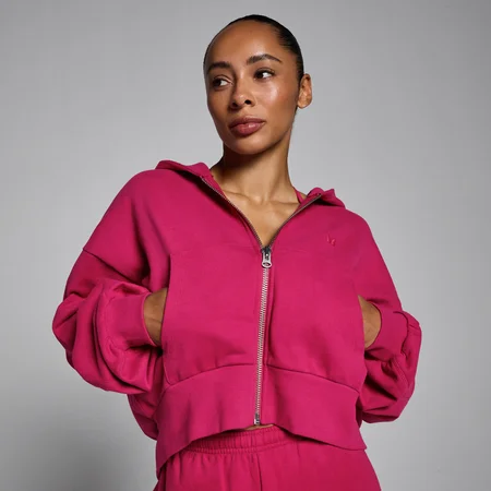 Camisola com Capuz e Fecho MP Lifestyle para Mulher - Baga Intensa