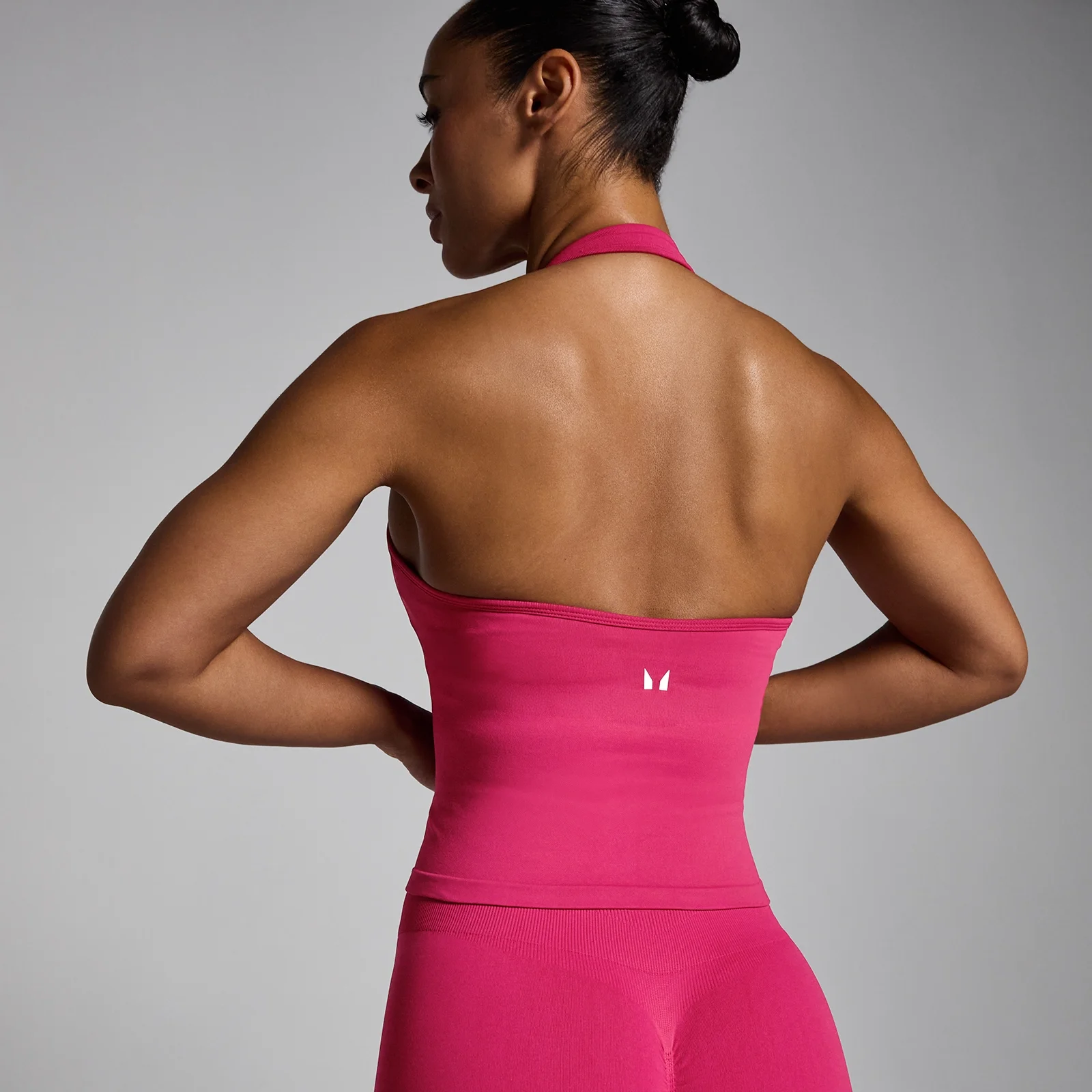 Top Tempo Seamless com Decote Halter MP para Mulher - Baga Intensa - S Imagem 2