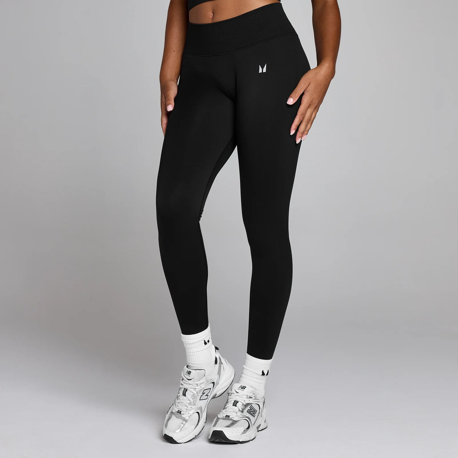 Leggings MP Seamless Invisible Scrunch para Mulher - Preto Desbotado - S Imagem 1