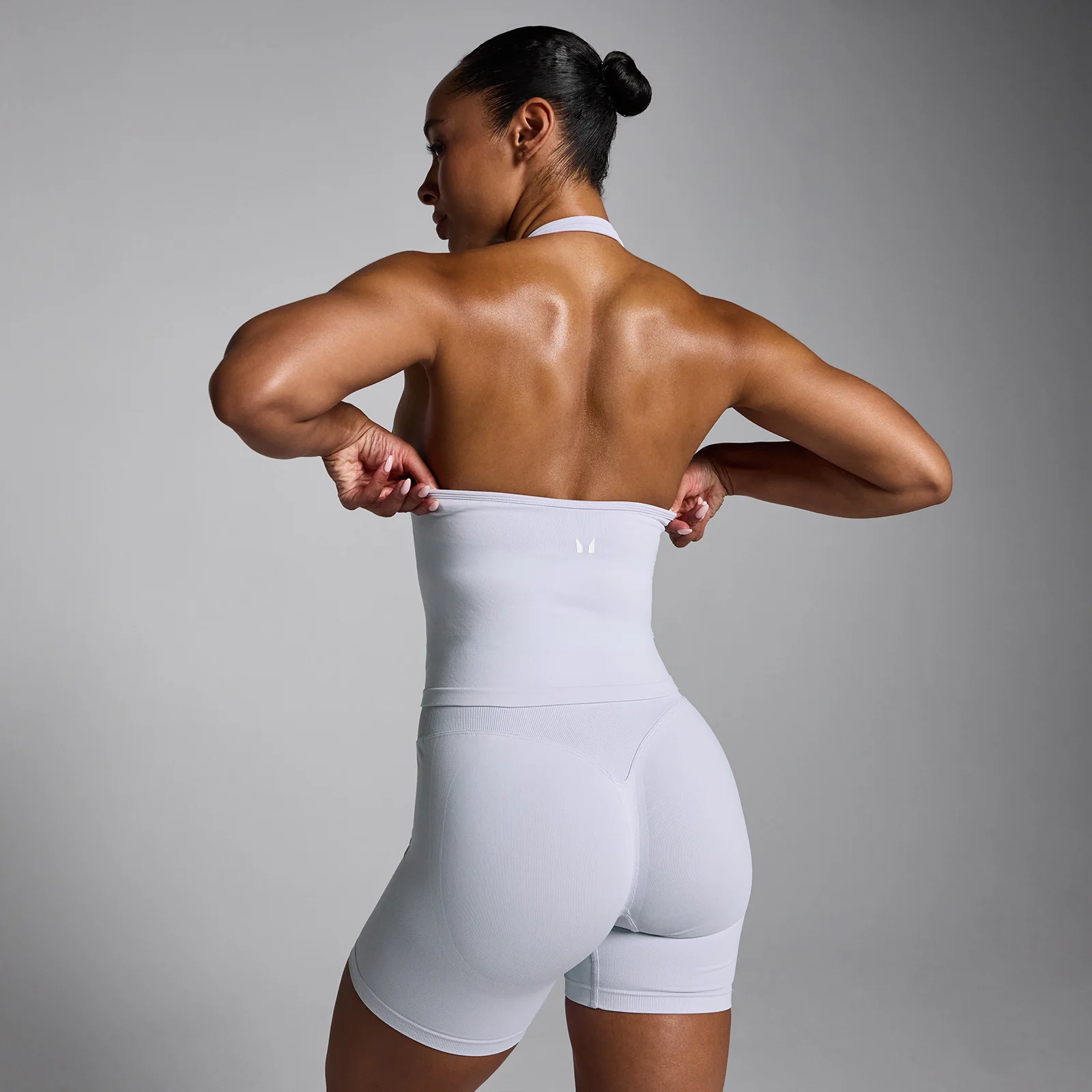 Top Tempo Seamless com Decote Halter MP para Mulher - Poeira Creme - S Imagem 2