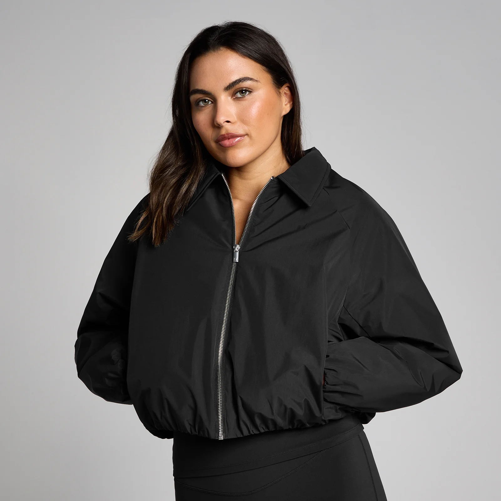 Casaco Feminino com Gola e Fecho MP - Preto - XS Imagem 1