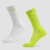 Meias de Corrida MP Move Club (pack de 2) - Verde Brilhante/Branco