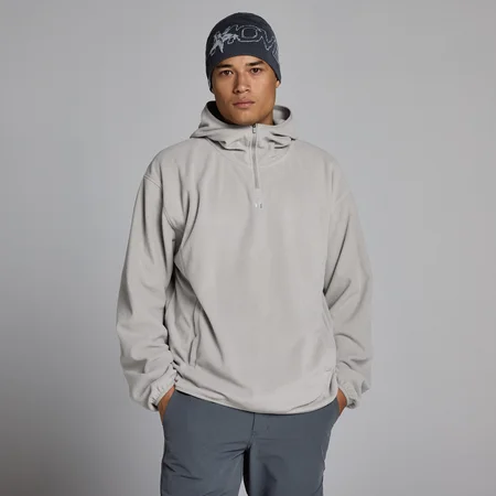 Camisola com Capuz MP Fleece 1/4 Fecho Homem - Cinzento Sustained