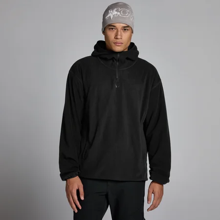 Camisola com Capuz MP Fleece 1/4 Fecho Homem - Preto
