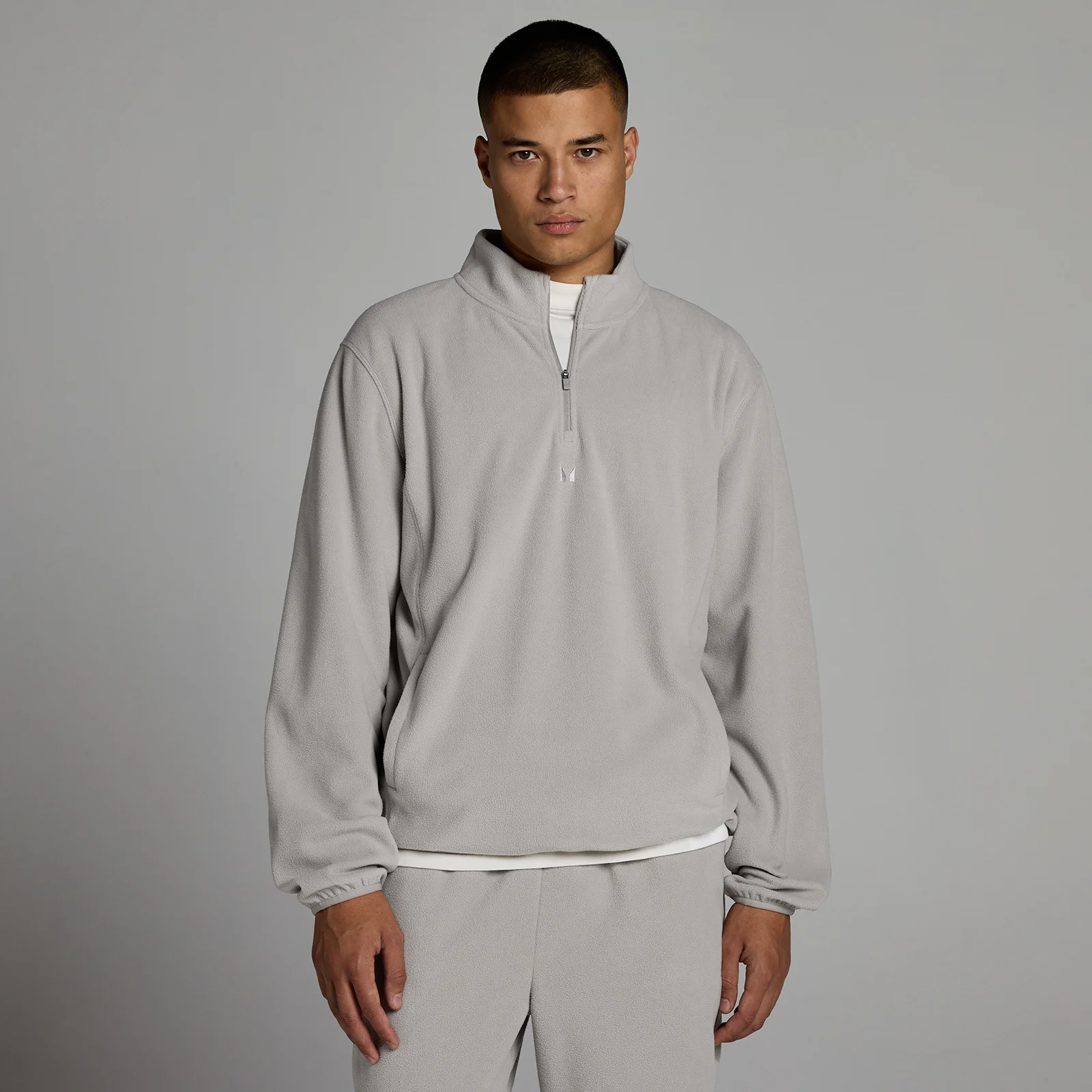 Fleece 1/4 Fecho MP Homem - Cinzento Sustained - XS Imagem 1