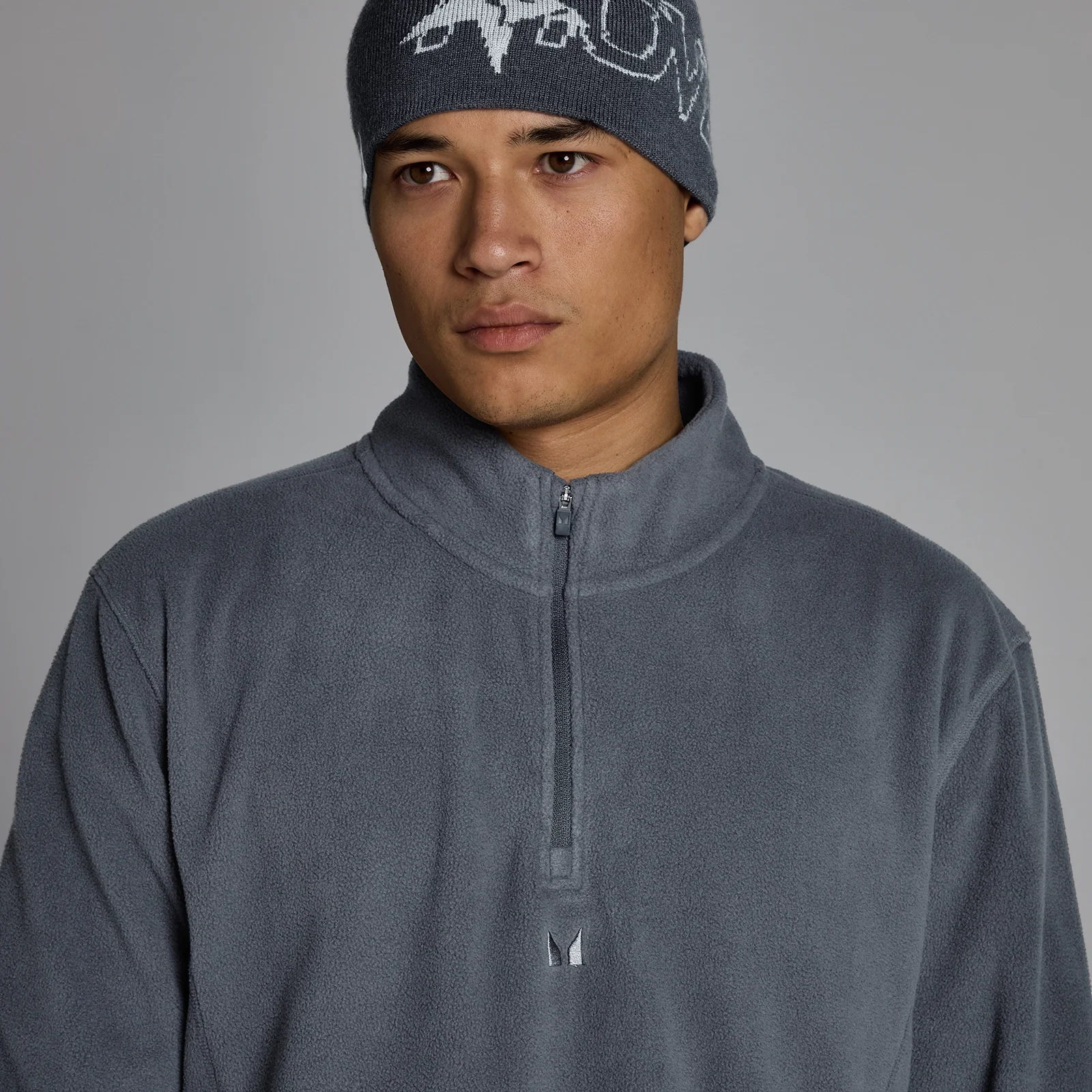 Fleece MP Homem c/ Fecho 1/4 - Granito - M Imagem 4