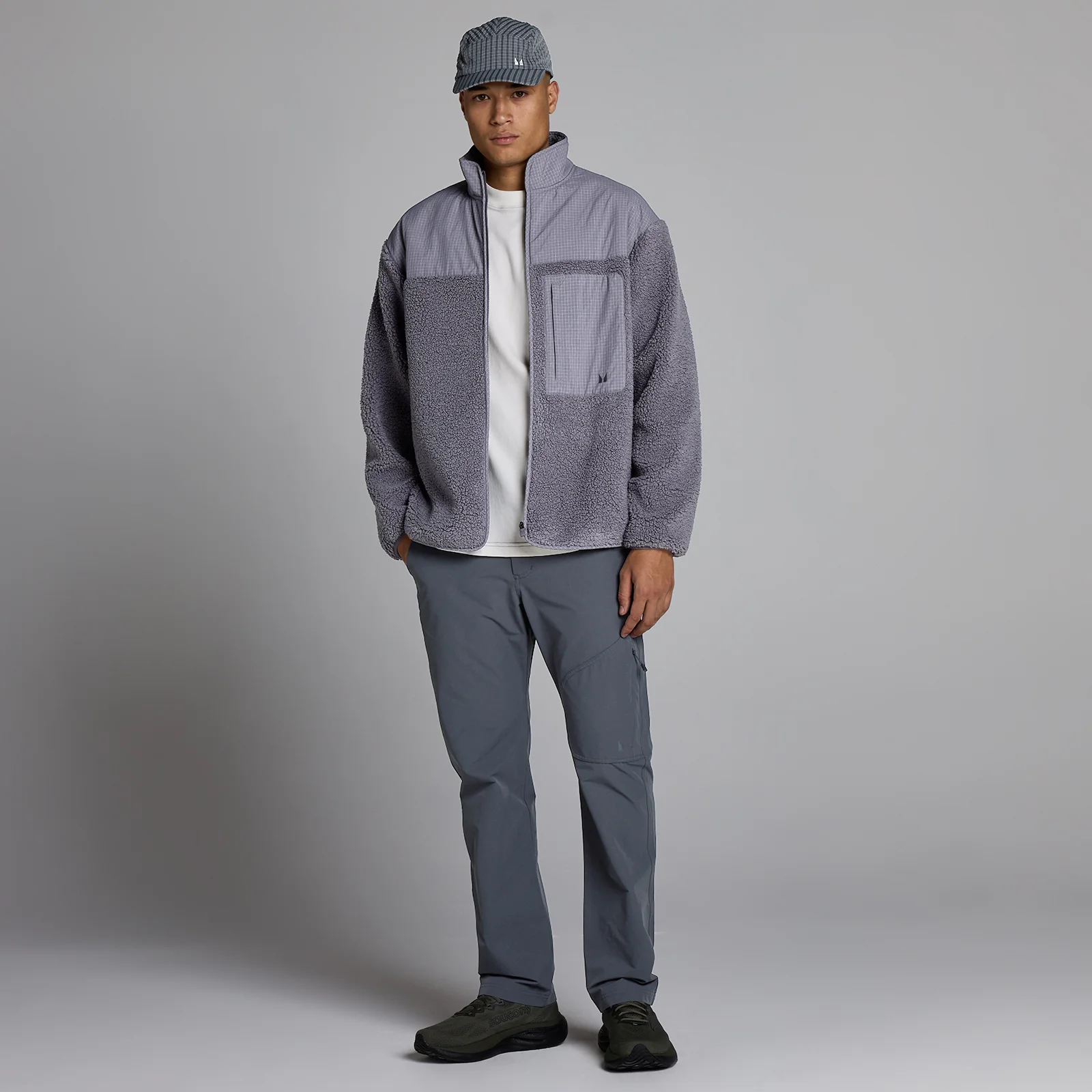 Fleece Borg MP Homem - Mesclado Escuro - XS Imagem 3