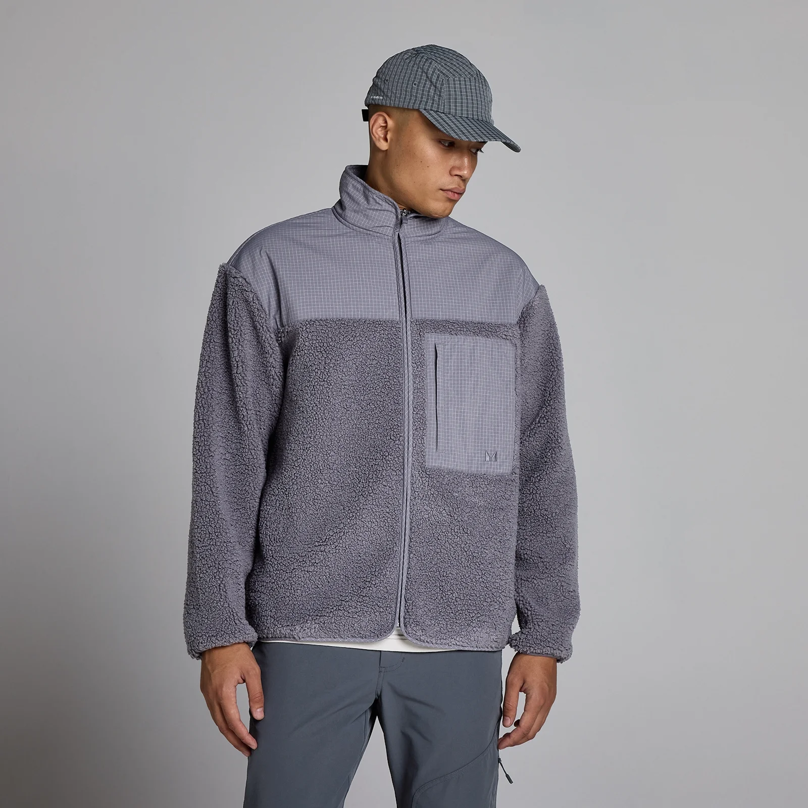 Fleece Borg MP Homem - Mesclado Escuro - XS Imagem 1