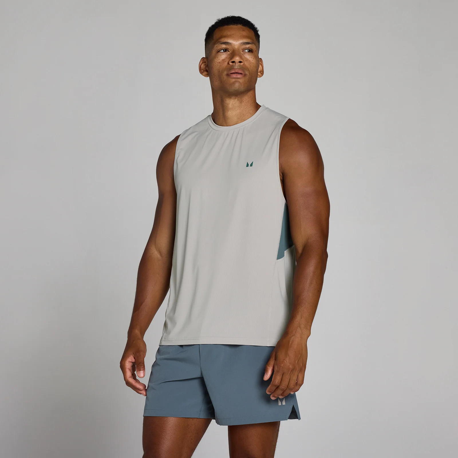 MP Men's Training Ultra Mesh Tank - Chalk Grey - XS Imagem 1