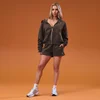 Camisola com Fecho e Capuz Basics para Mulher MP - Cacau