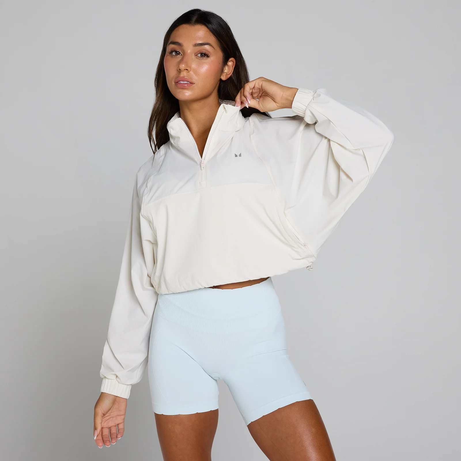 MP Women's Tempo Ultra 1/4 Zip Woven Jacket - Mist - S Imagem 1